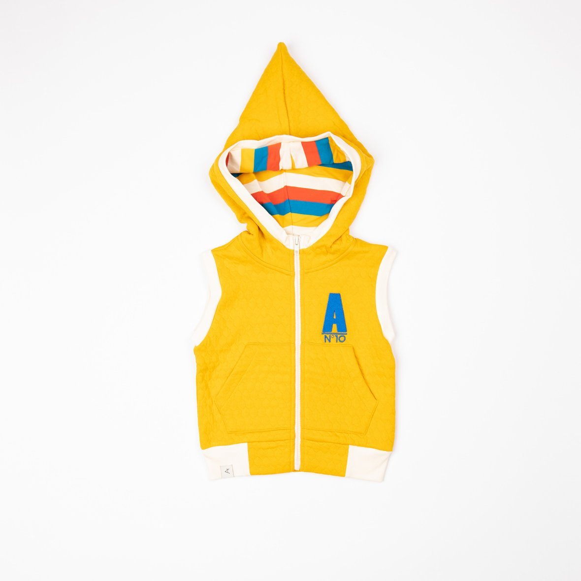 Charlie quilted waistcoat old gold AlbaBaby Tops Alba of Denmark 