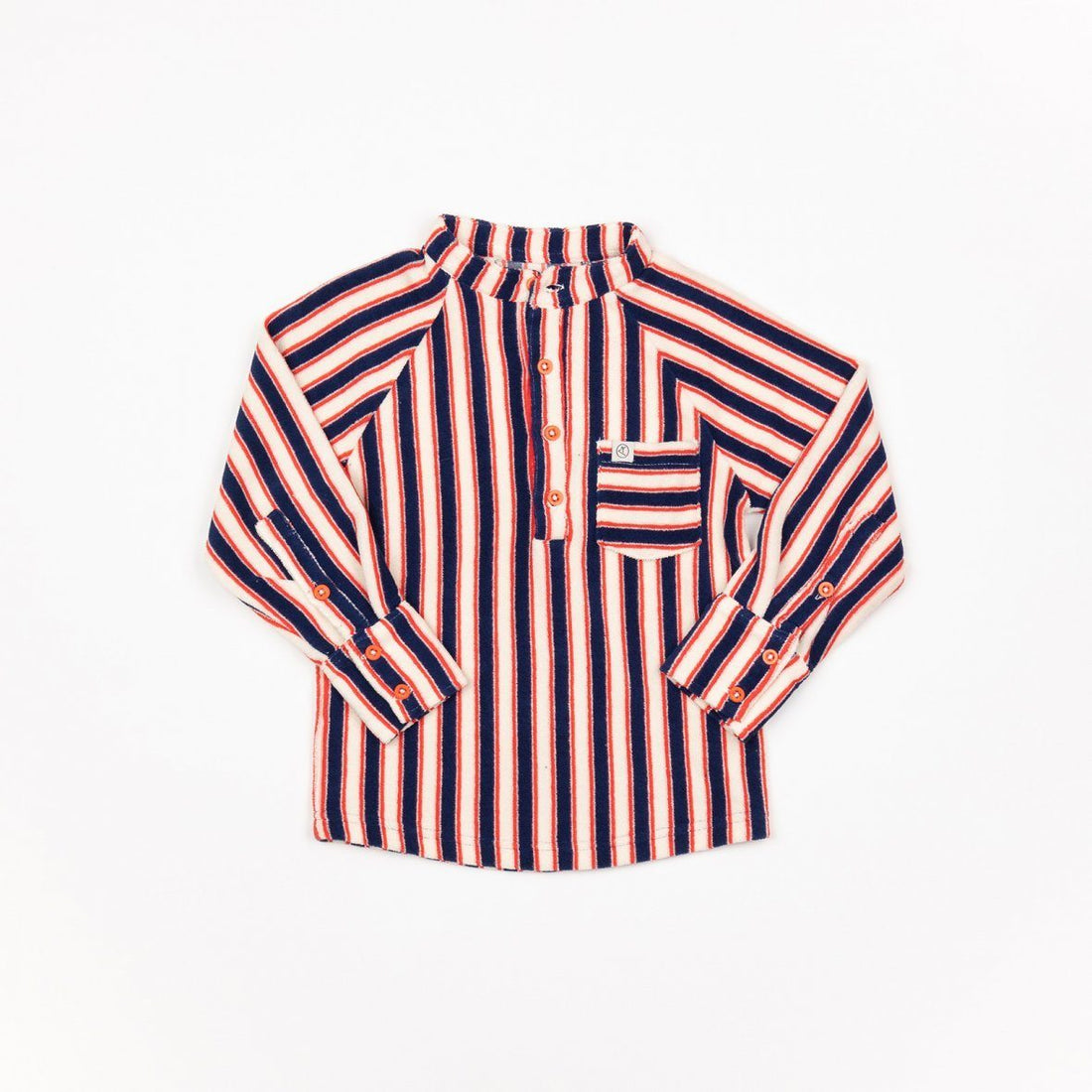 Emil blouse blueprint striped AlbaBaby Tops Alba of Denmark 