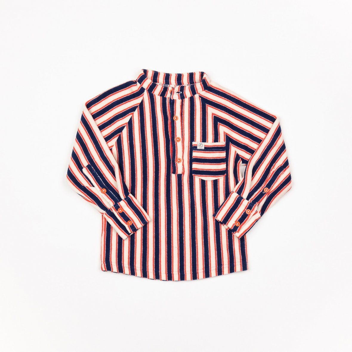 Emil blouse blueprint striped AlbaBaby Tops Alba of Denmark 