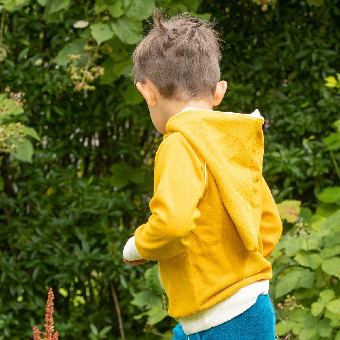 Habian hood blouse old gold AlbaBaby Tops Alba of Denmark 