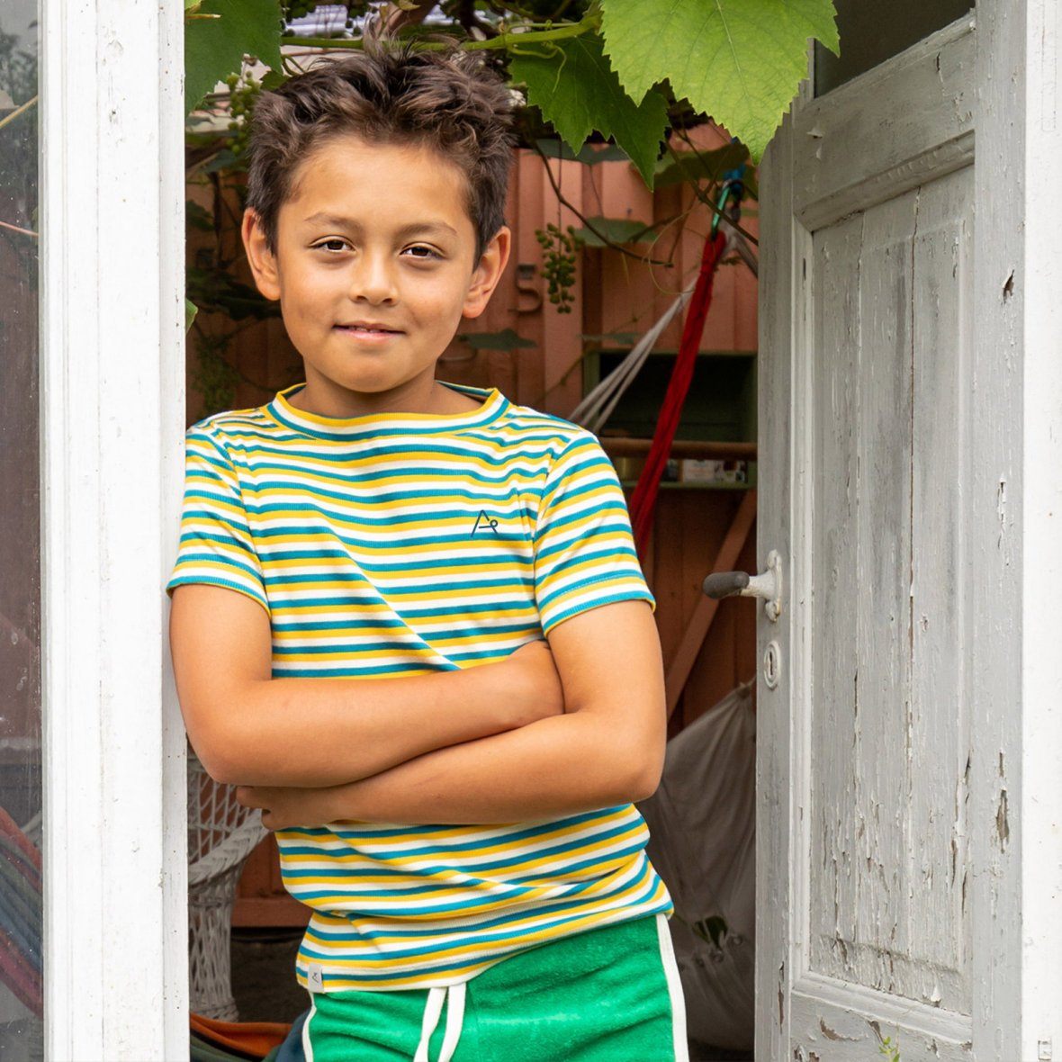 The bell t-shirt turkish tile stripes AlbaBaby Tops Alba of Denmark 