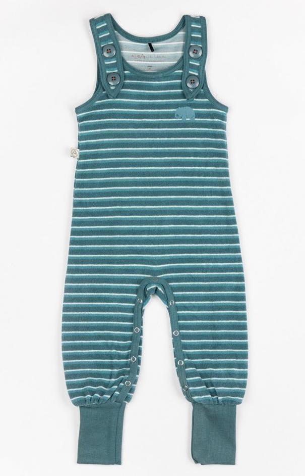 Hedashy crawlers - tapestry striped Dungarees Alba of Denmark 