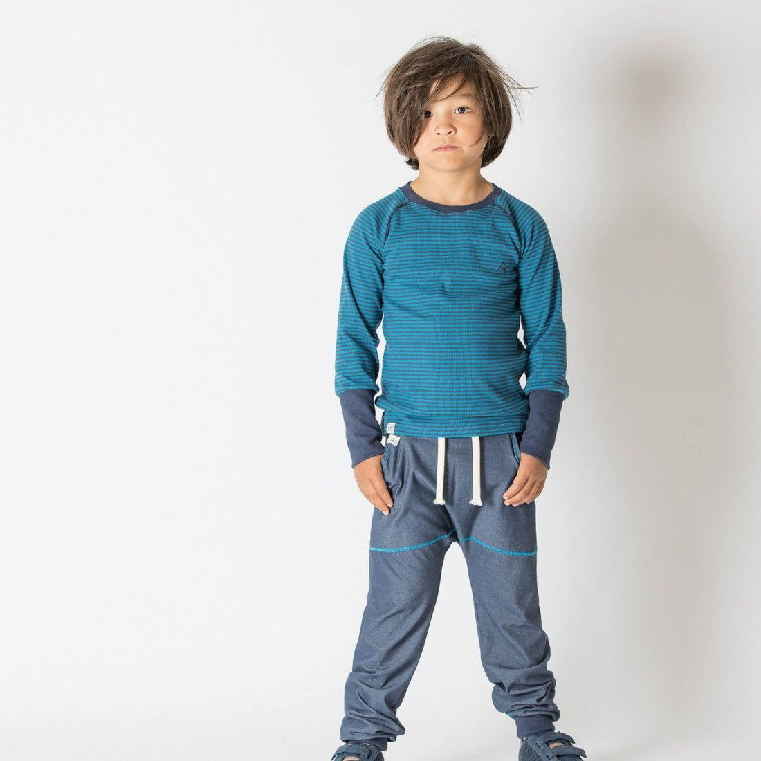 Heim blouse - blue indigo striped Tops Alba of Denmark 