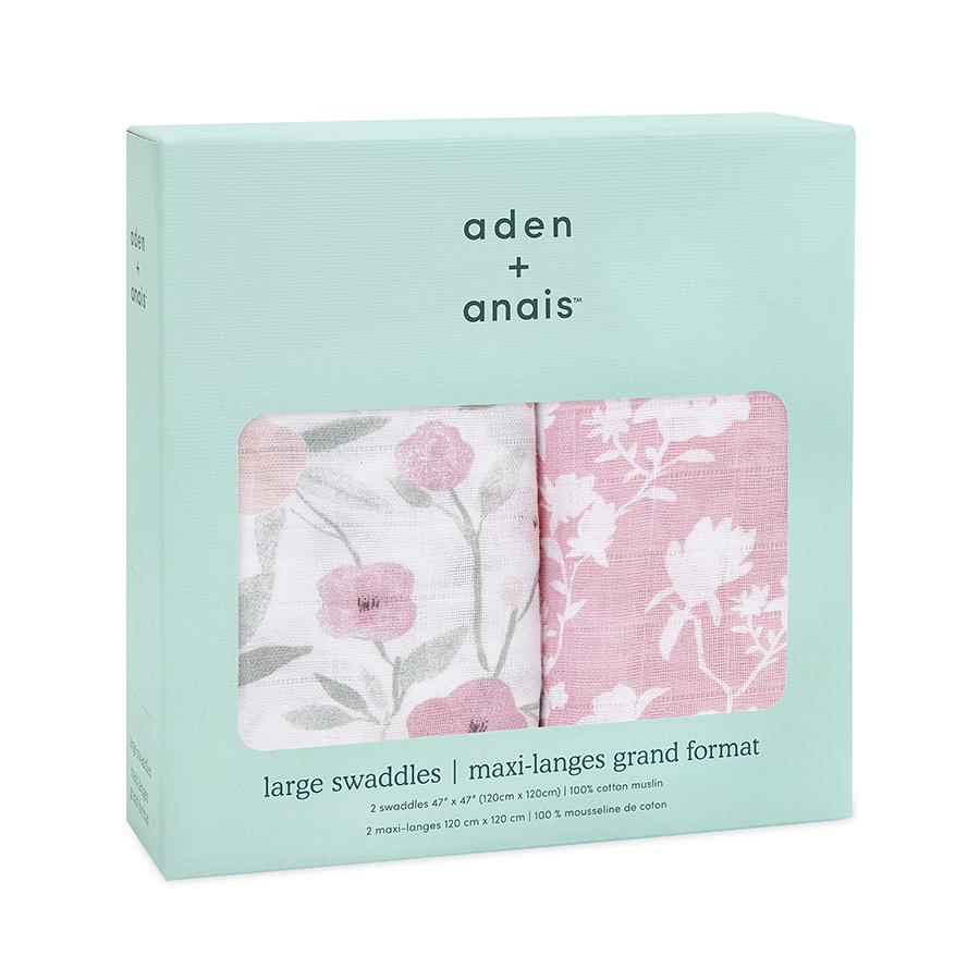 ma fleur swaddle muslins - 2 pack Muslin Aden + Anais 