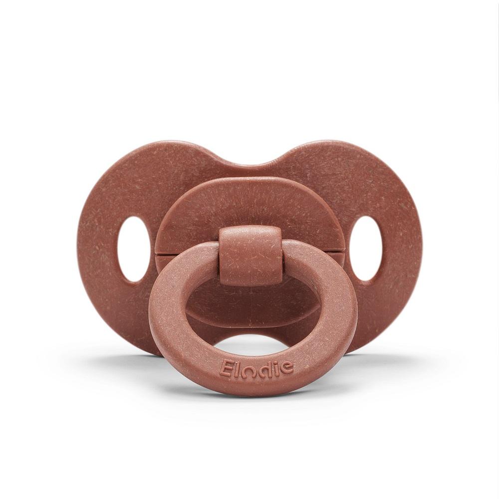 Bamboo pacifier latex - burned clay Pacifier Elodie details 