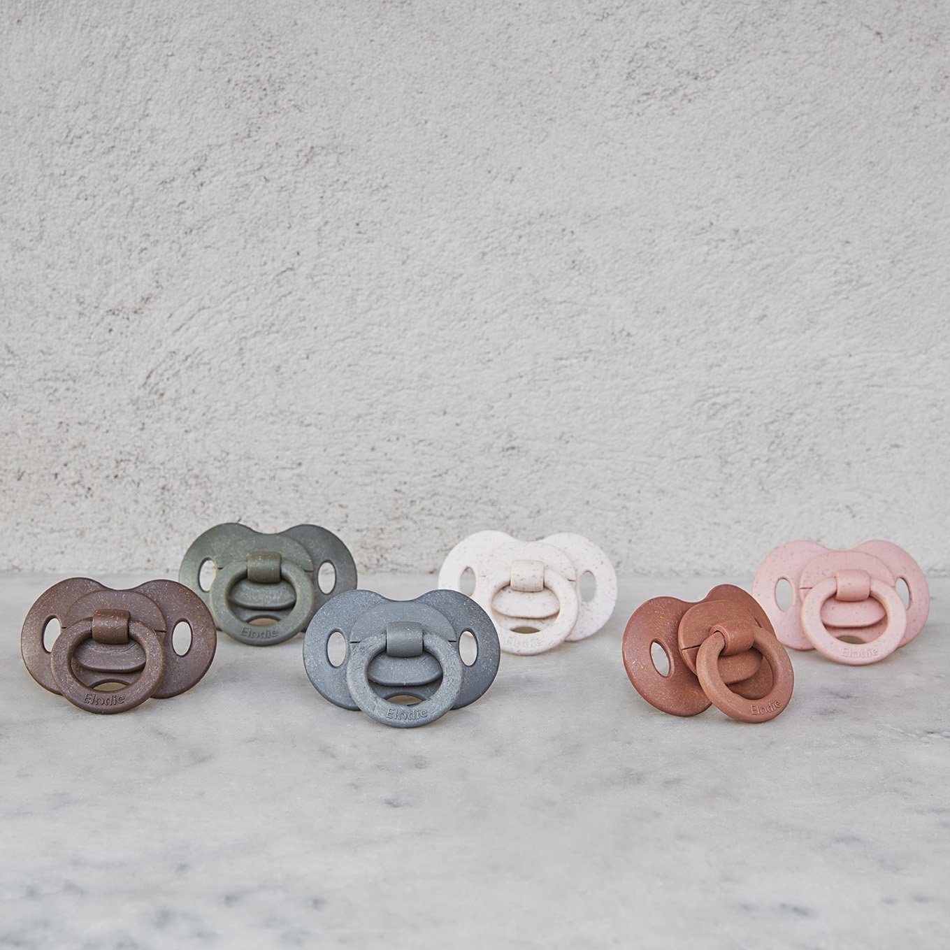 Bamboo pacifier latex - burned clay Pacifier Elodie details 