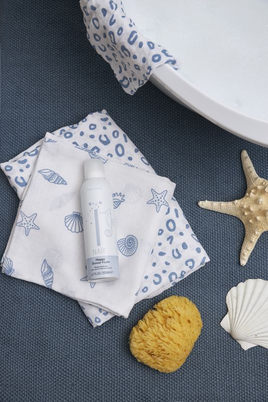 3 musselinas shell denim 30x30 cm Muslin Meyco