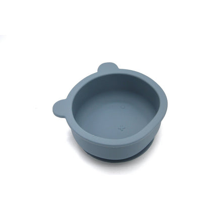 Bear silicone bowl smokey blue Dinnerware the cotton cloud 