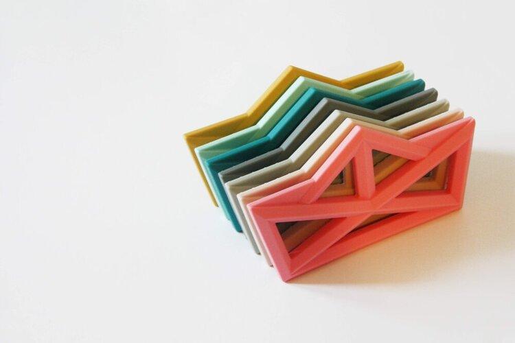 Teether origami ship teether the cotton cloud 