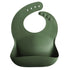 Silicone baby bib forest green mushie dinnerware mushie 