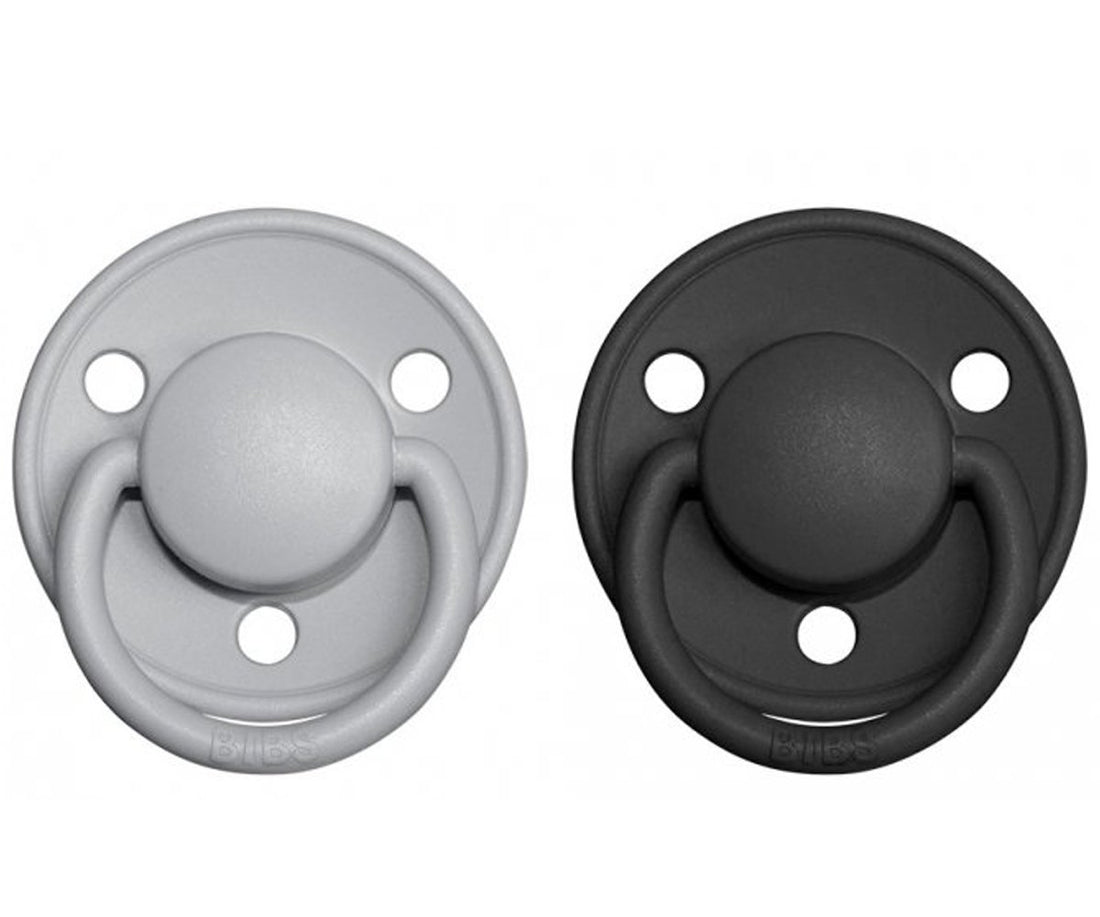 2-pack Bibs De Lux 0-6 M cloud black Pacifier Bibs 
