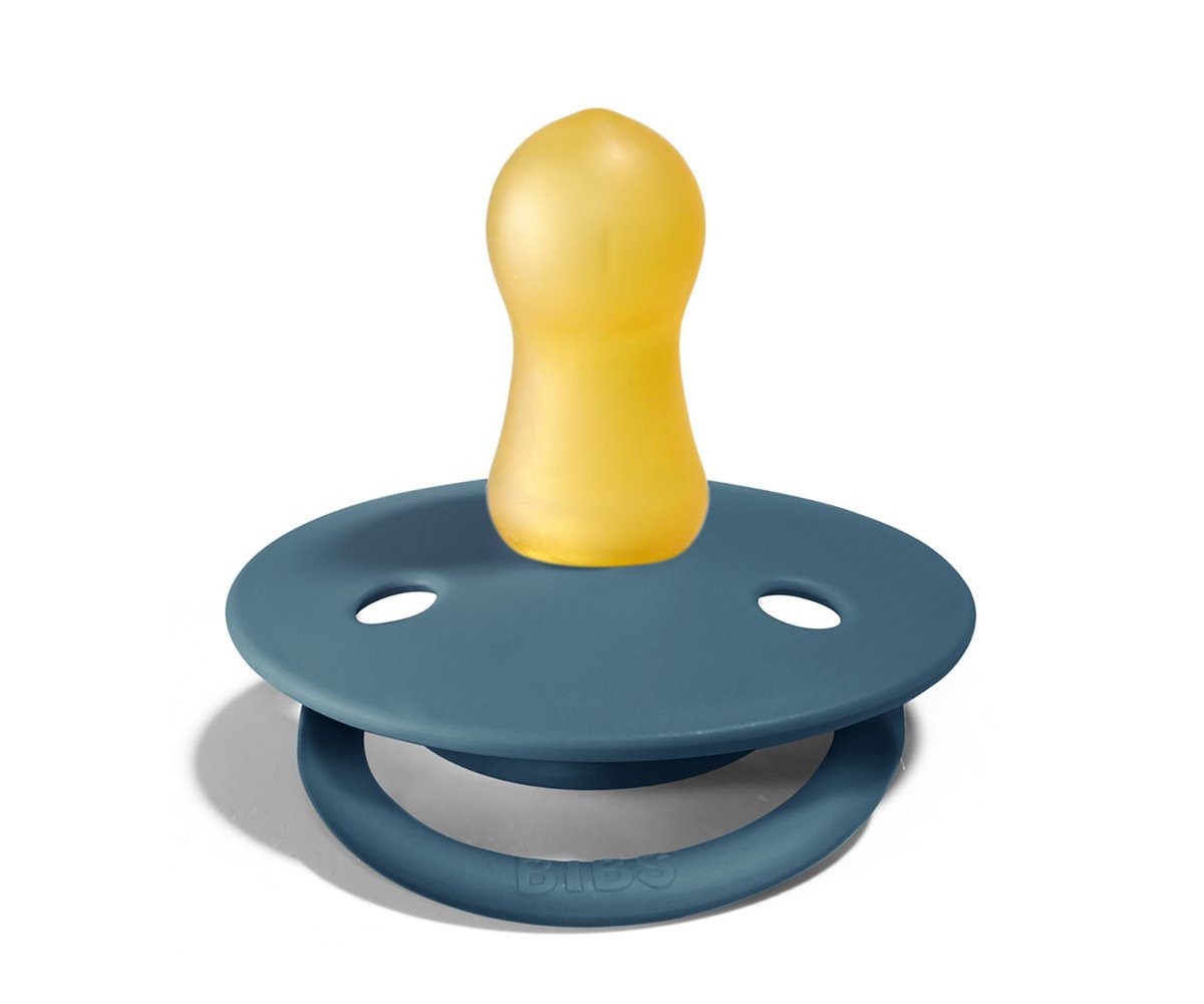 2-pack Bibs De Lux 6-18 M mustard petrol Pacifier Bibs 