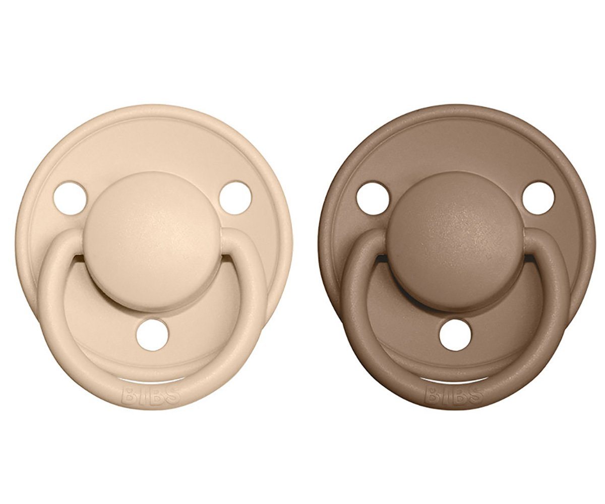 2-pack Bibs De Lux 6-18 M dark oak vanilla Pacifier Bibs 