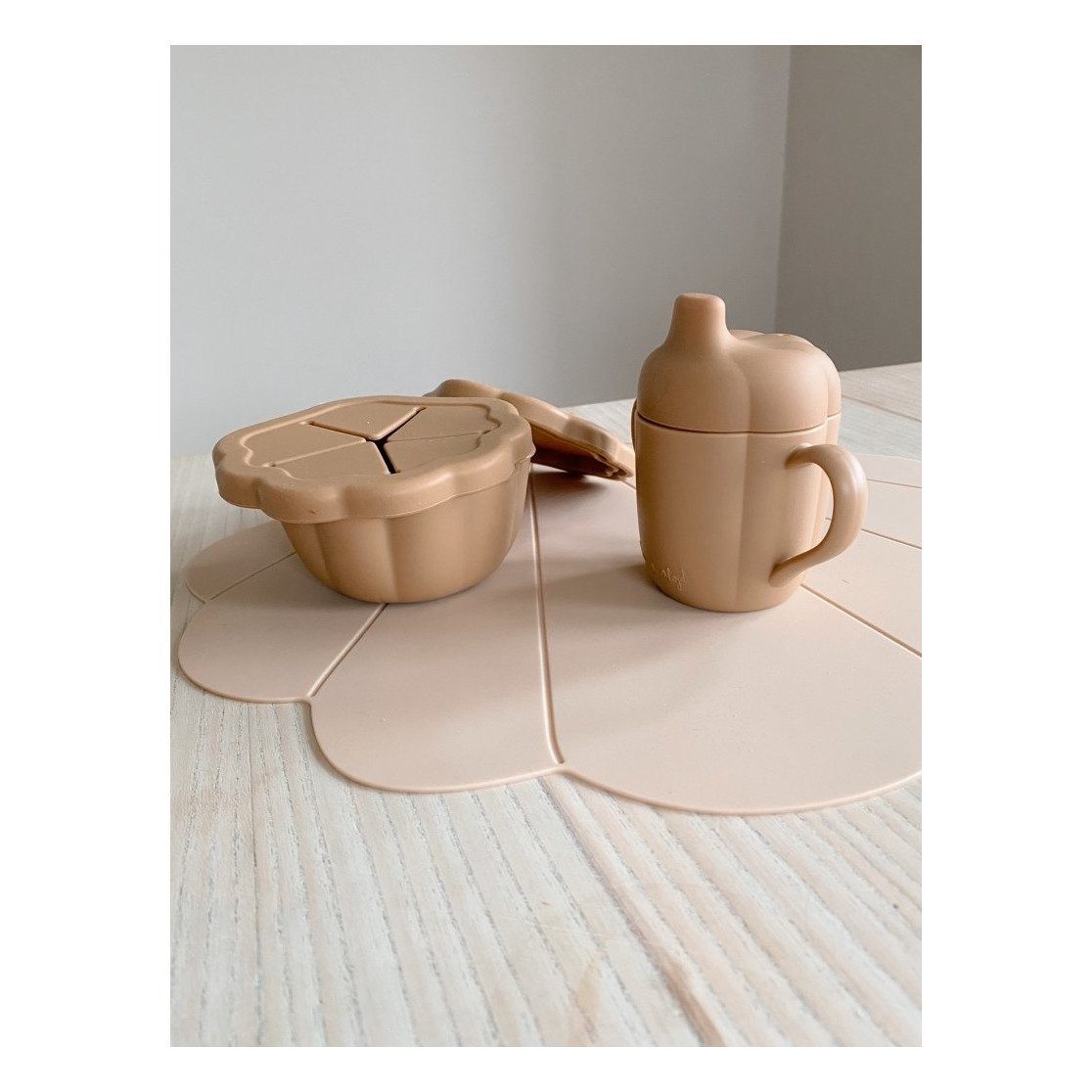 Silicone clam set terra cotta Konges sløjd Meal Konges sløjd 