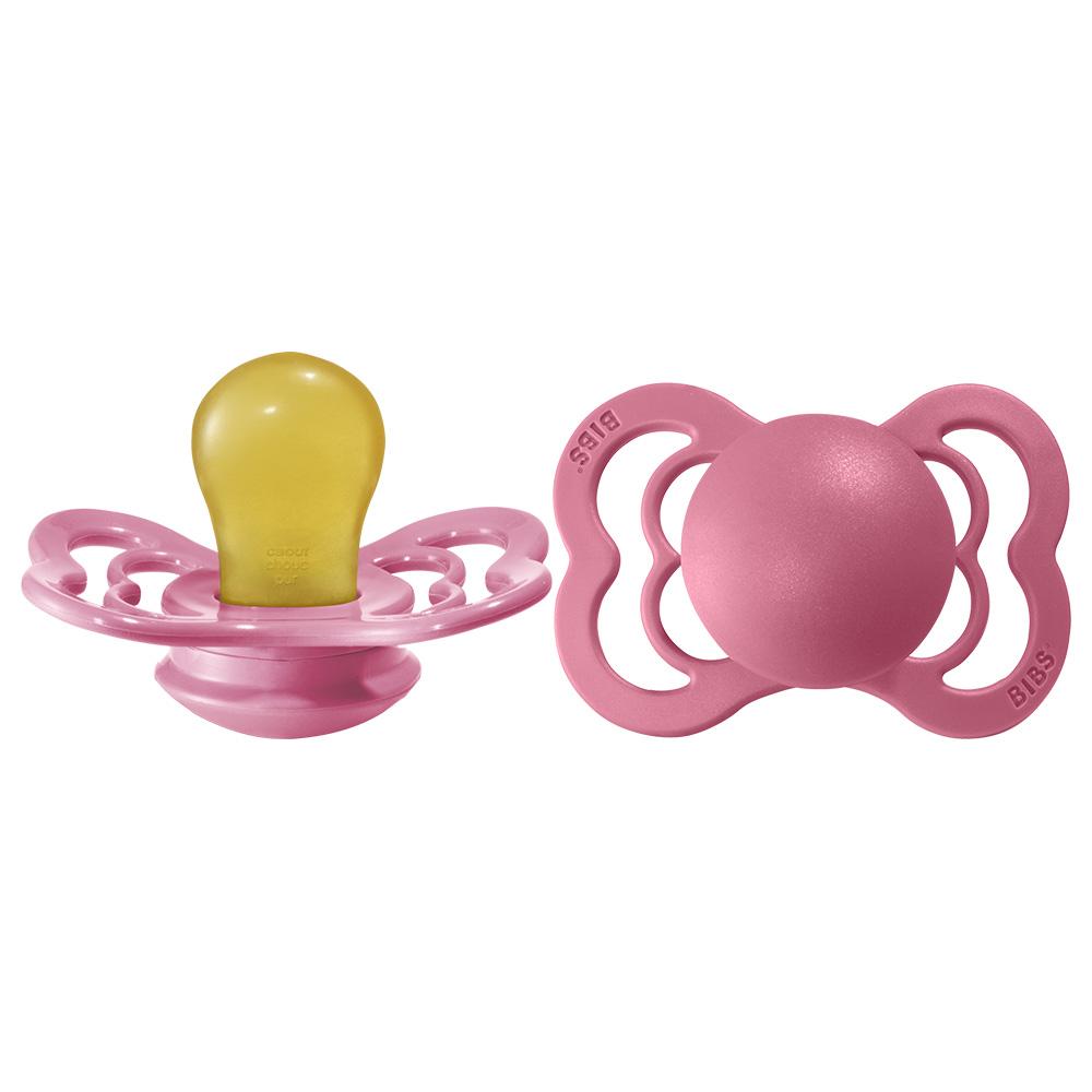 Bibs supreme pacifier latex 0-6 M coral Pacifier Bibs 