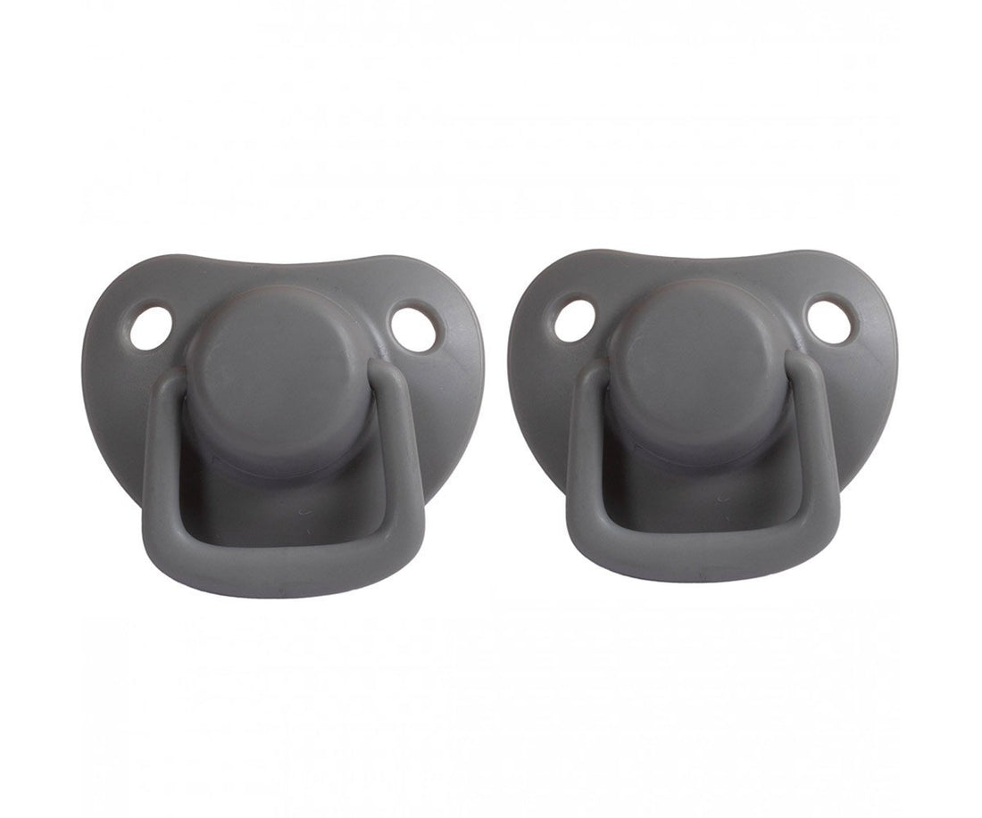 Pacifiers 2-pack dark grey 0-6M Filibabba accessories Filibabba