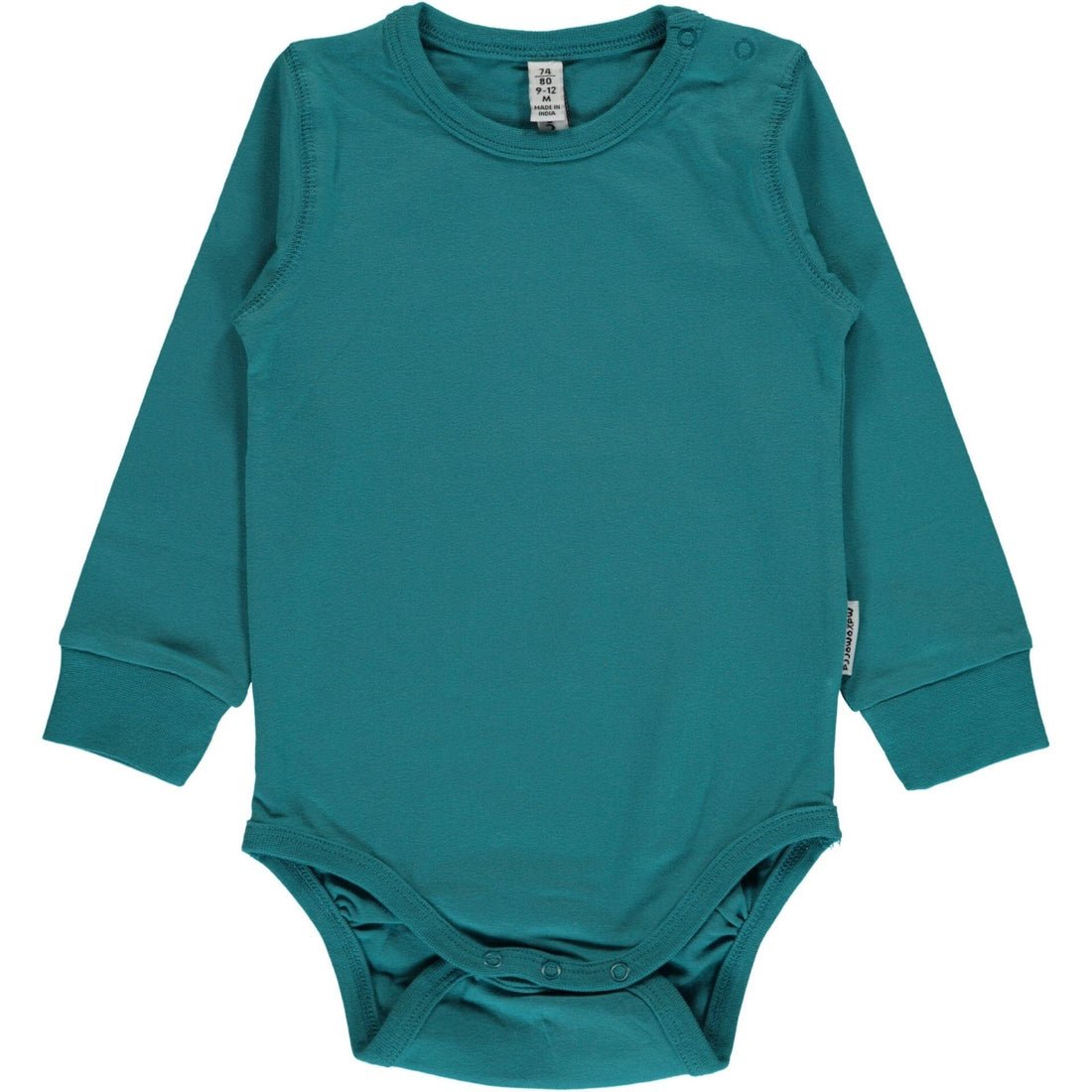 Body manga comprida azul petróleo Body Maxomorra 