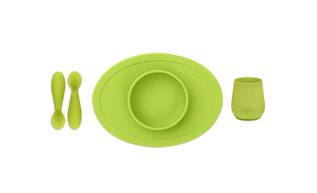 First food set lime ezpz dinnerware ezpz 