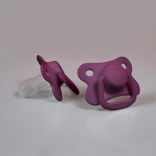 Pacifiers 2-pack plum +6M Filibabba accessories Filibabba