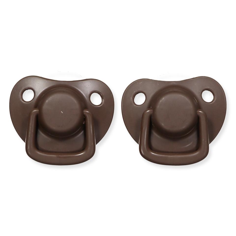 Pacifiers 2-pack chocolate 0-6M Filibabba accessories Filibabba