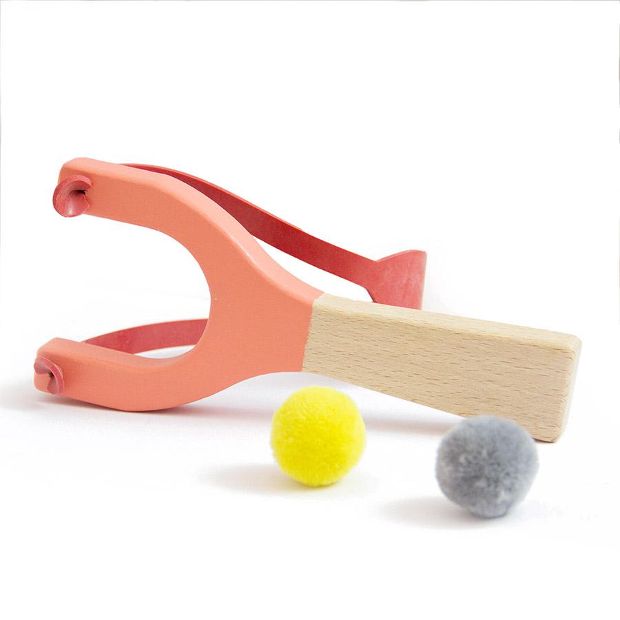 Beech wood catapult coral Me&Mine Toys Me&Mine