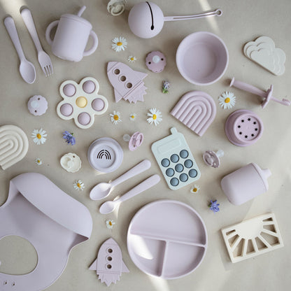 Silicone sippy cup lilac mushie meal mushie 