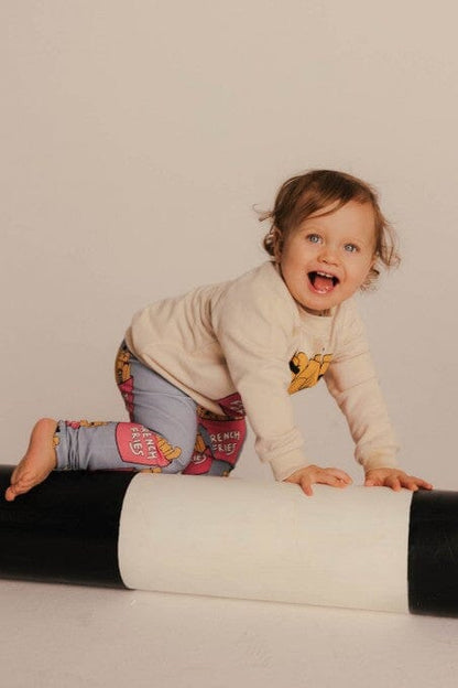 Leggings fries blue Bottoms Dear Sophie 