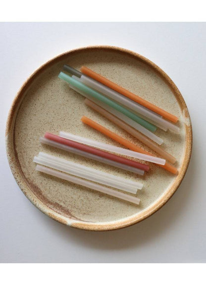 Silicone straws botanical Lille Vilde dinnerware LIlle Vilde 