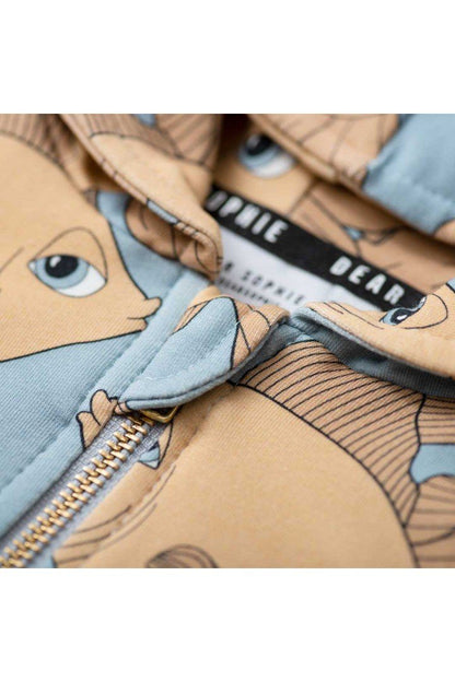 Casaco com capuz goldfish blue Tops Dear Sophie 