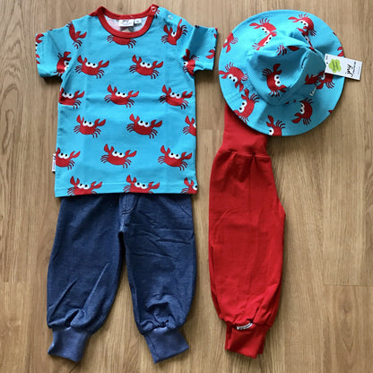 Crab t-shirt Tops JNY colourful kids 