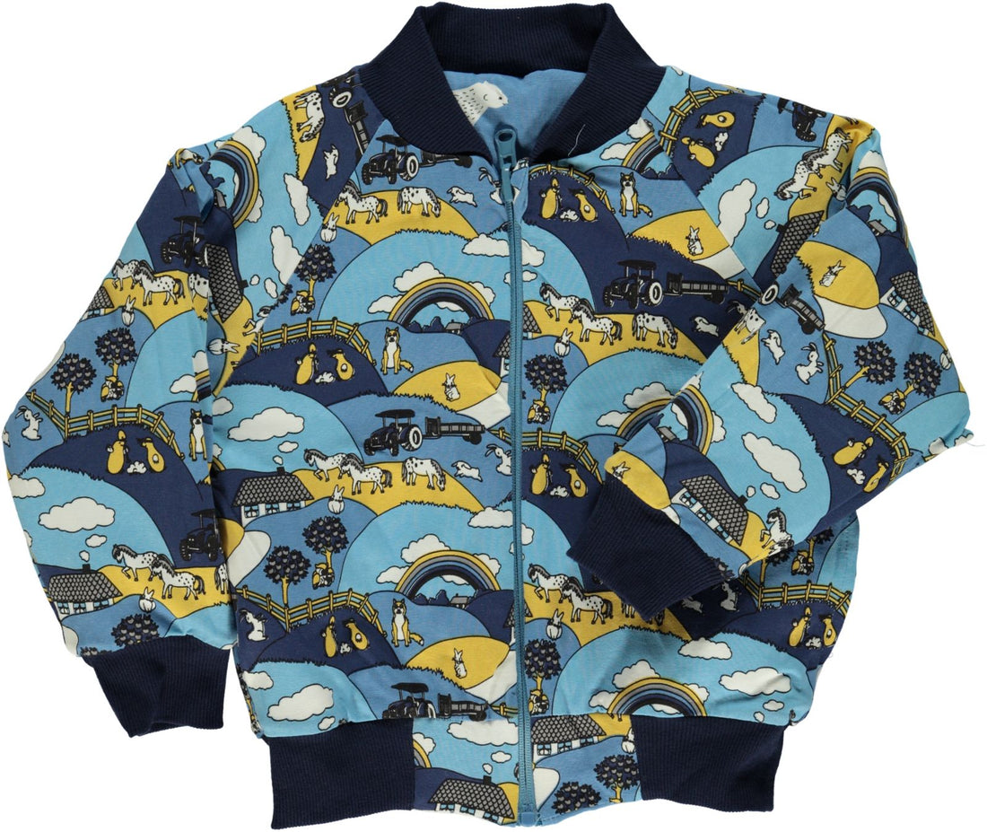Reversible jacket landscape + bear Smafolk