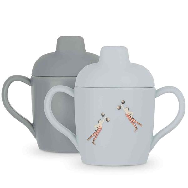 2 pack sippy cup - strong man/quarry blue Konges sløjd Meal Konges sløjd