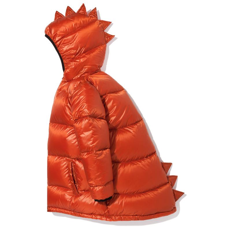 Dino down jacket ginger red Jackets Kukukid 