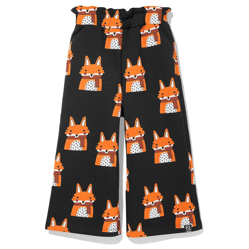 Culotte pants black fox Bottoms Kukukid 