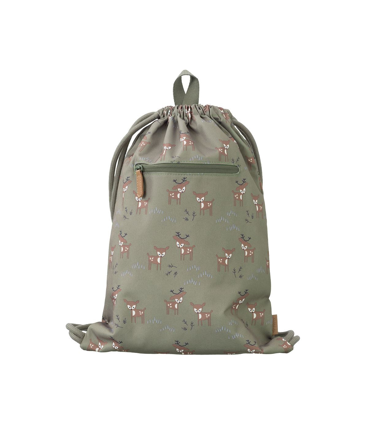 Mochila-saco veado verde Backpack Fresk 