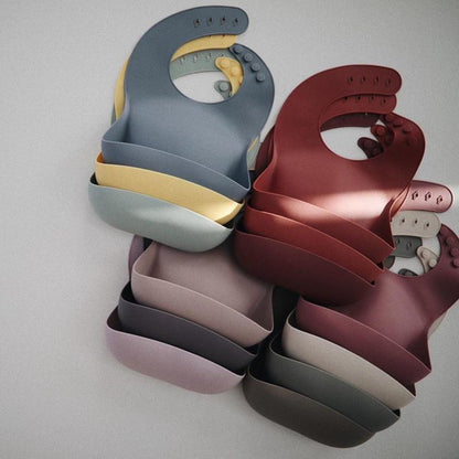 Silicone baby bib tradewinds mushie bib mushie 