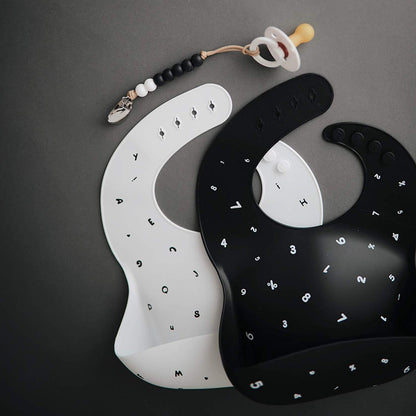 Silicone baby bib safari brown mushie bib mushie 