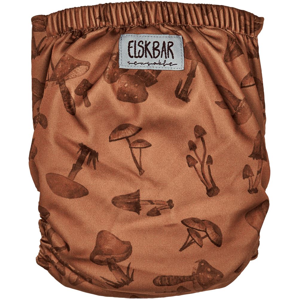 Natural snap-in mushrooms Elskbar Diaper Elskbar