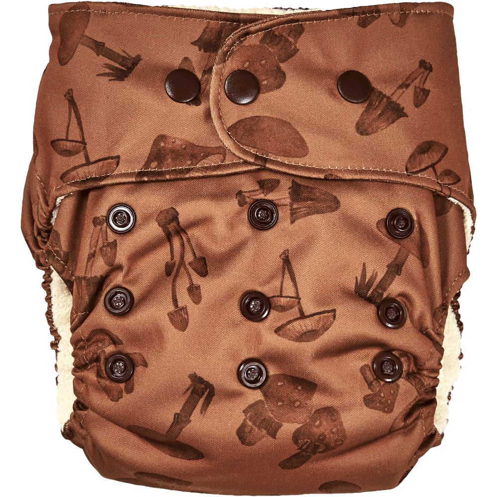 Natural snap-in mushrooms Elskbar Diaper Elskbar