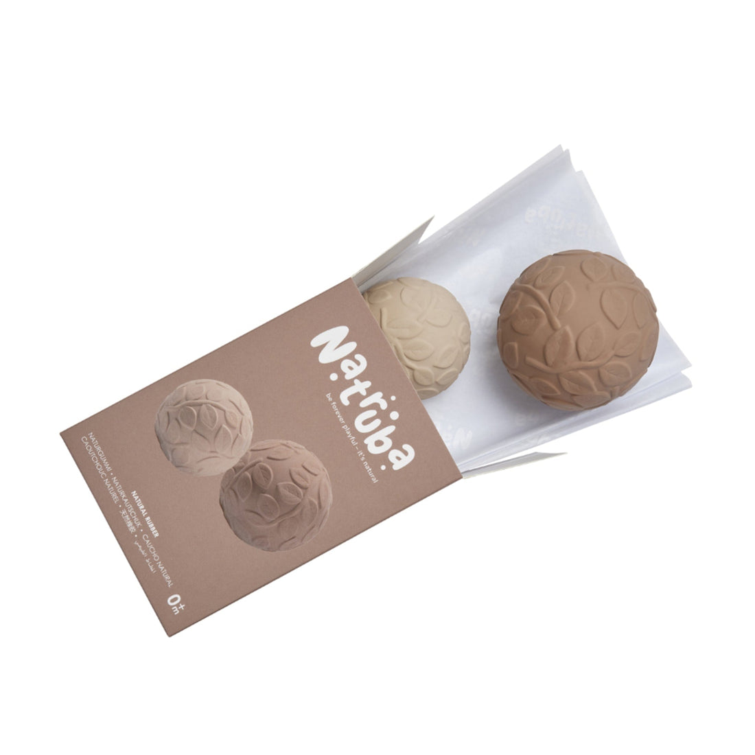 2 bolas sensoriais leaf Earth Toys Natruba