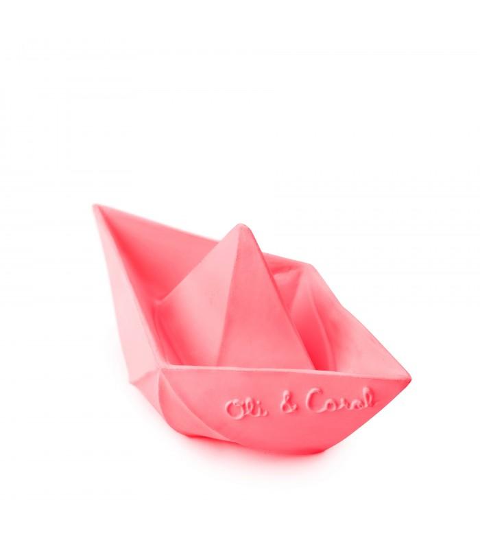 Origami boat - pink Toys Oli&amp;Carol 