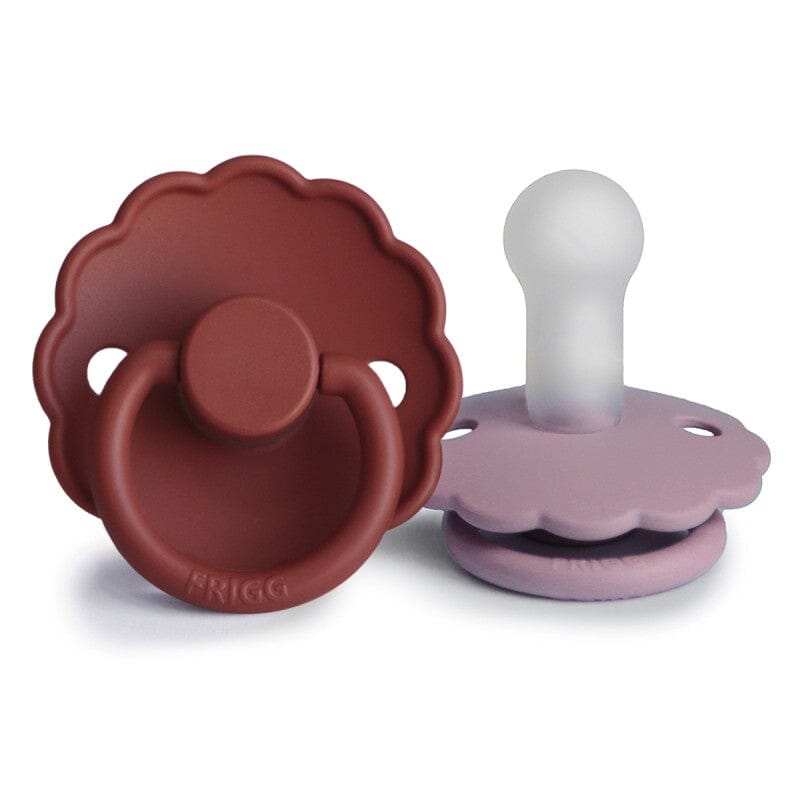 2 chupetas daisy baked clay/heather SILICONE Frigg FRIGG
