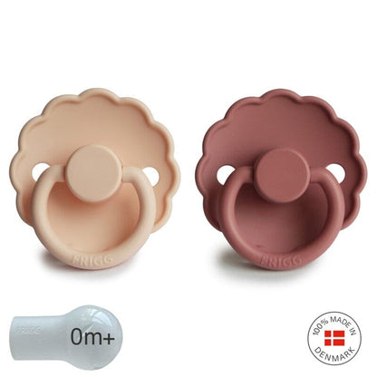 2 chupetas daisy pink cream/blush SILICONE Frigg Pacifier FRIGG 