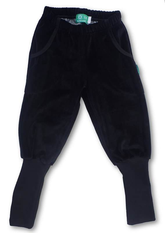 Pants black velour Naperonuttu Bottoms Naperonuttu 