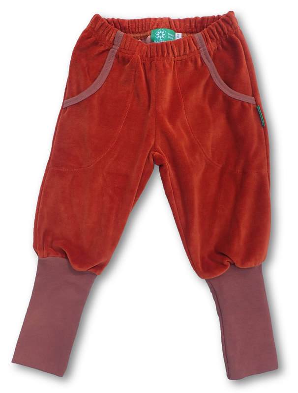 Pants brown velour Naperonuttu Bottoms Naperonuttu 