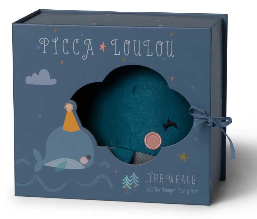 Whale in a gift box Picca Loulou Toys Picca Loulou 