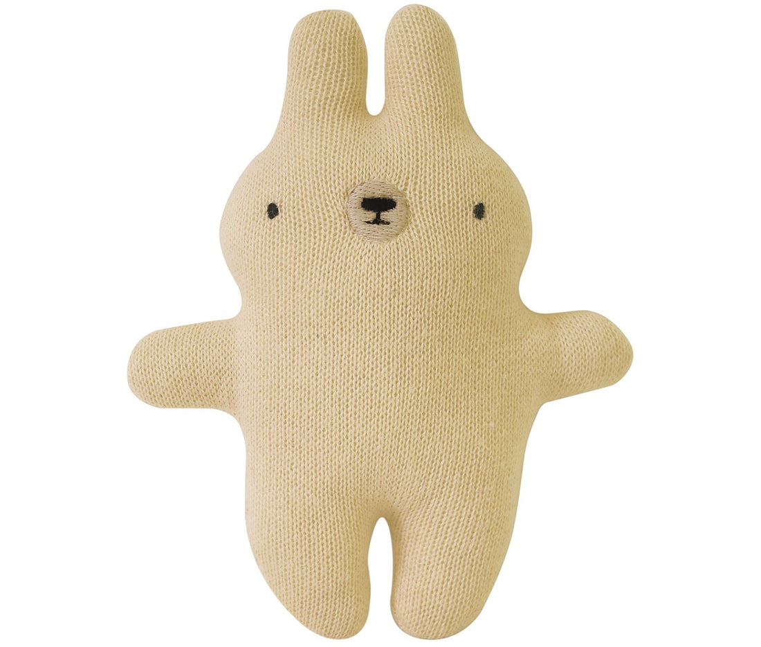 Plush rattle bunny gold Lillemor Toys Lillemor 