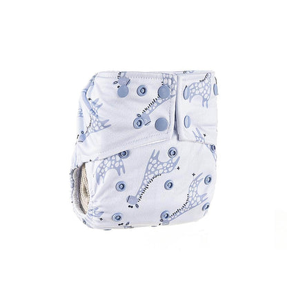 Fralda reutilizável de bolso blue giraffe Fraldas reutilizáveis Happy Bear 