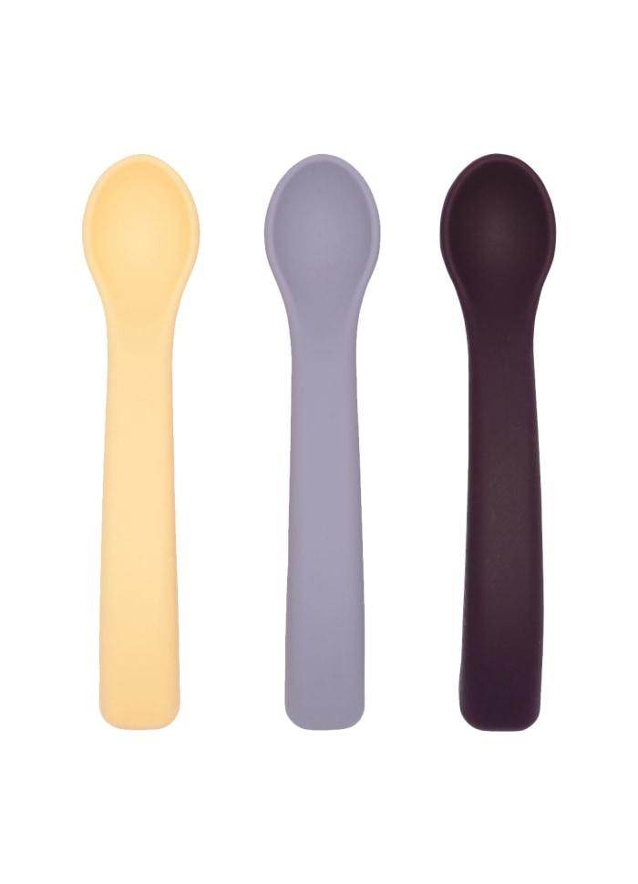 3-pack silicone spoons iris Lille Vilde dinnerware LIlle Vilde
