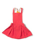 Red pinafore dress Dresses Little Green Radicals 